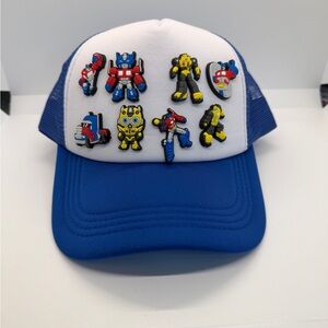 Kids Trucker Hat with Interchangeable Bitz Transformers Design